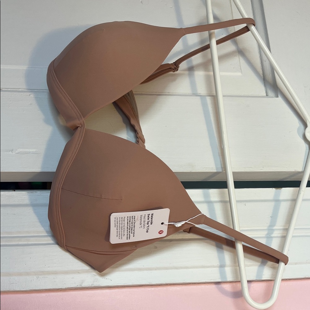lululemon athletica Waterside Swim Top in Light Brown